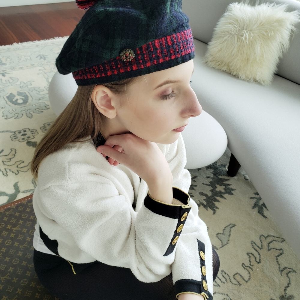Chanel Wool Beret/ Vintage - Picture 7 of 7